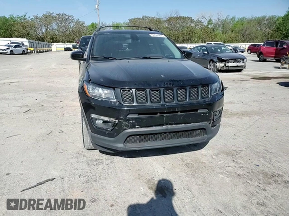2021 Jeep Compass Altitude with VIN 3C4NJDBB5MT589662, listed as a Copart auction lot 52500255 with Not provided miles and Salvage title. Bid and sale history available at DreamBid. Image 12.