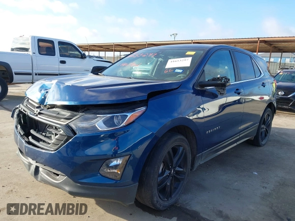 2021 Chevrolet Equinox LT with VIN 3GNAXKEV7ML366165, listed as a IAAI auction lot 41653297 with 66,671 mi miles. Bid and sale history available at carsss.com. Image 2.