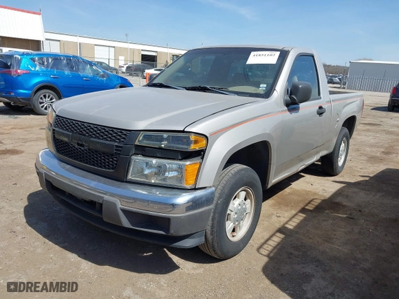 2005 Chevrolet Colorado Z85 with VIN 1GCCS148758222962, listed as a IAAI auction lot 41851102 with 163,819 mi miles. Bid and sale history available at carsss.com. Image 2.