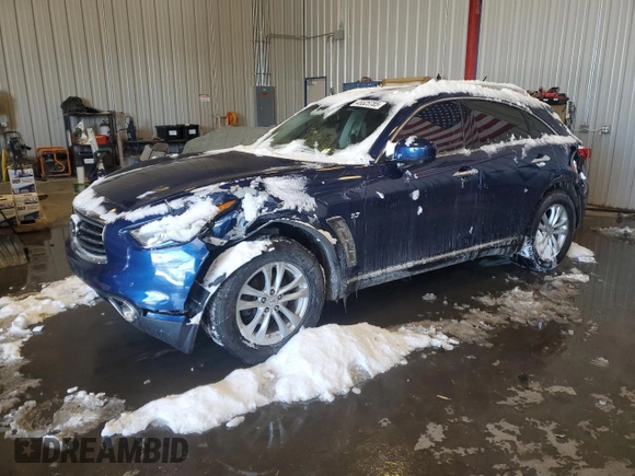 2016 Infiniti QX70 with VIN JN8CS1MW3GM750317, listed as a Copart auction lot 45525785 with 100,318 mi miles and Clean title. Bid and sale history available at DreamBid. Image 1.