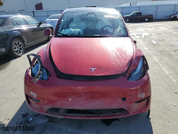 2023 Tesla Model Y Long Range with VIN 7SAYGDEE9PF832221, listed as a Copart auction lot 43873335 with 20,169 mi miles and Salvage Title. Bid and sale history available at carsss.com. Image 5.