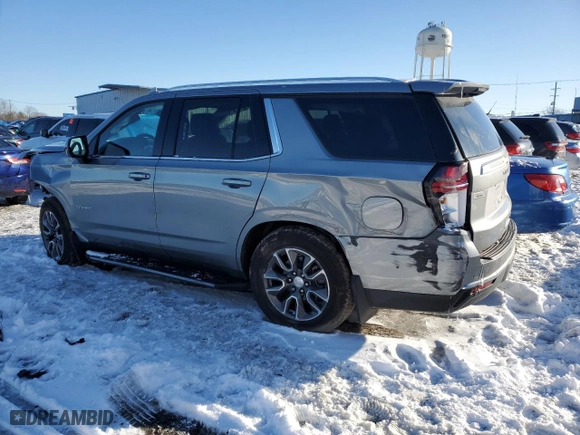 2023 Chevrolet Tahoe LS with VIN 1GNSKMKDXPR338853, listed as a Copart auction lot 37907954 with 17,355 mi miles. Bid and sale history available at carsss.com. Image 2.
