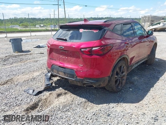 2021 Chevrolet Blazer RS z VIN 3GNKBKRS2MS579534, wystawiony jako IAAI lot #42207795 z przebiegiem 55 716 mil mil oraz . Historia ofert i sprzedaży dostępna na DreamBid. Obrazek 4.