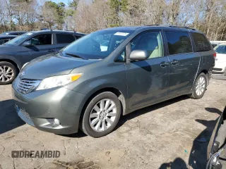 2011 Toyota Sienna XLE with VIN 5TDDK3DC6BS009464, listed as a Copart auction lot 49495975 with 112,873 mi miles and Salvage Title. Bid and sale history available at carsss.com. Image 1.