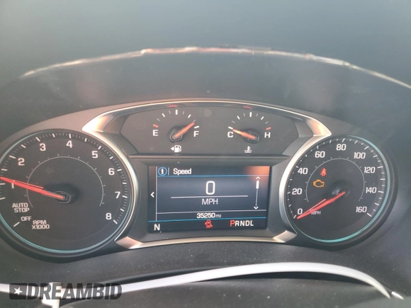2022 Chevrolet Equinox LS with VIN 3GNAXHEV2NS247532, listed as a Copart auction lot 55080275 with 35,250 mi miles and Salvage title. Bid and sale history available at DreamBid. Image 9.