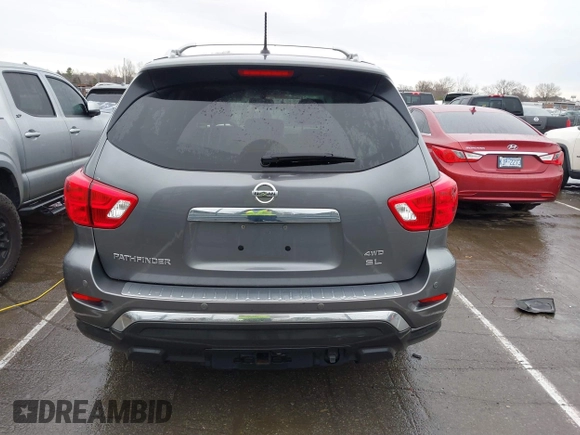 2017 Nissan Pathfinder SV with VIN 5N1DR2MM9HC606595, listed as a IAAI auction lot 41768647 with 144,724 mi miles. Bid and sale history available at carsss.com. Image 16.