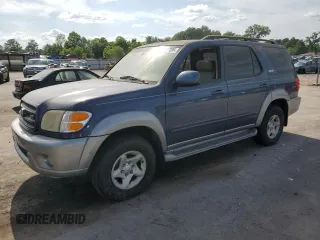 2002 Toyota Sequoia SR5 with VIN 5TDZT34A32S059921, listed as a Copart auction lot 53337395 with 214,776 mi miles and Clean Title. Bid and sale history available at carsss.com. Image 1.