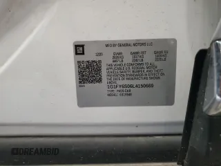 2020 Chevrolet Bolt EV LT with VIN 1G1FY6S06L4150669, listed as a Copart auction lot 64027455 with 42,515 mi miles and Salvage title. Bid and sale history available at DreamBid. Image 12.