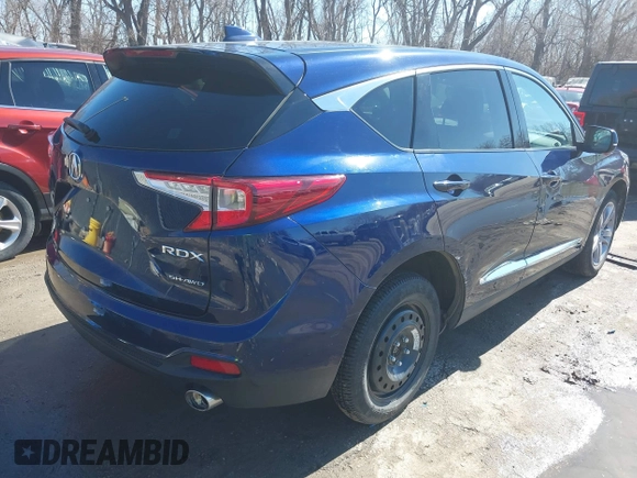 2021 Acura RDX w/Advance Package with VIN 5J8TC2H74ML015916, listed as a IAAI auction lot 41662208 with 40,678 mi miles. Bid and sale history available at carsss.com. Image 4.