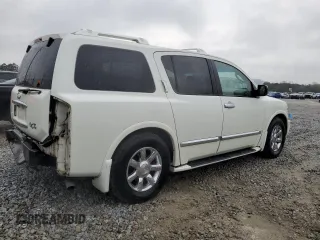 2007 Infiniti QX56 with VIN 5N3AA08A87N800110, listed as a Copart auction lot 49846735 with 147,362 mi miles and Salvage Title. Bid and sale history available at carsss.com. Image 3.