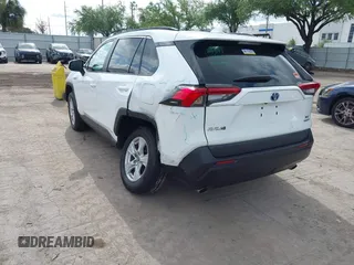2021 Toyota RAV4 Hybrid XLE with VIN 2T3RWRFV6MW114082, listed as a IAAI auction lot 42038315 with 50,009 mi miles. Bid and sale history available at carsss.com. Image 3.