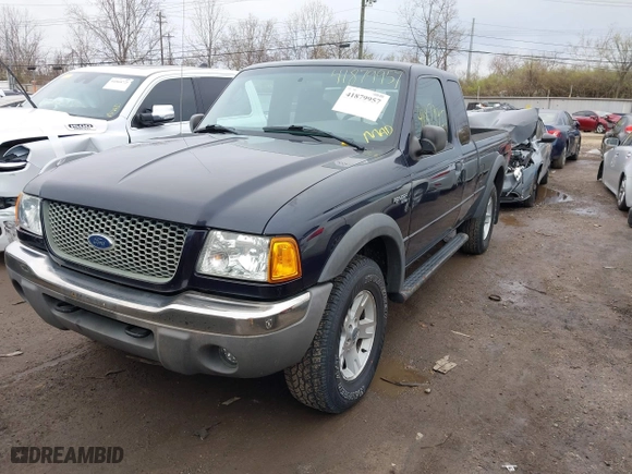2003 Ford Ranger XL Fleet with VIN 1FTZR45E73TA36134, listed as a IAAI auction lot 41879957 with 152,882 mi miles. Bid and sale history available at carsss.com. Image 2.
