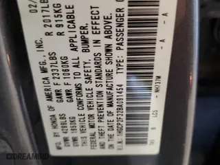 2011 Honda Accord Sdn LX with VIN 1HGCP2F32BA091454, listed as a Copart auction lot 53322405 with 268,000 mi miles and Salvage Title. Bid and sale history available at carsss.com. Image 12.