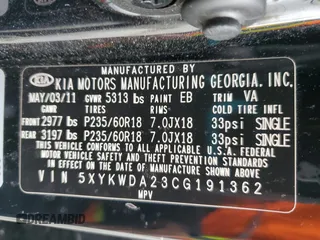 2012 Kia Sorento SX with VIN 5XYKWDA23CG191362, listed as a Copart auction lot 49136805 with 135,734 mi miles and Salvage Title. Bid and sale history available at carsss.com. Image 13.