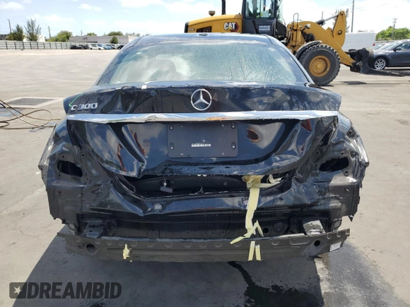 2019 Mercedes-Benz C 300 with VIN WDDWF8DB2KR482025, listed as a Copart auction lot 53960605 with 23,292 mi miles and Salvage Title. Bid and sale history available at DreamBid. Image 6.