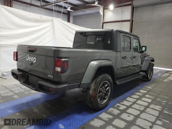 2023 Jeep Gladiator Overland z VIN 1C6HJTFGXPL560873, wystawiony jako Copart lot #47033235 z przebiegiem Nie podano mil oraz Czysty tytuł • Clean title. Historia ofert i sprzedaży dostępna na DreamBid. Obrazek 3.