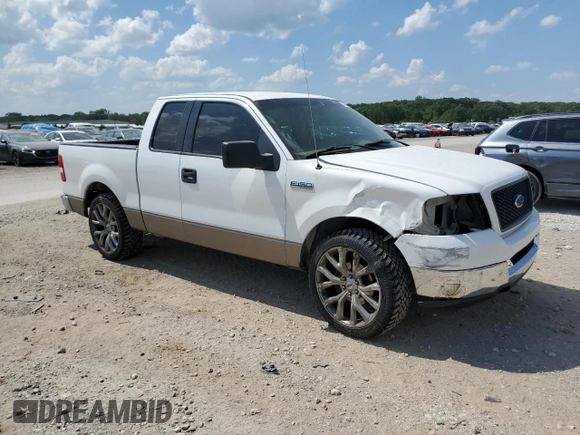 2005 Ford F-150 STX with VIN 1FTRX12WX5KE52155, listed as a Copart auction lot 62605895 with 235,078 mi miles and Salvage title. Bid and sale history available at DreamBid. Image 4.