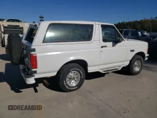 1996 Ford Bronco XL с VIN 1FMEU15N4TLB67027, выставлен на аукционе Copart как лот 75346314 с пробегом 185 224 миль миль и Списание • Salvage title. История ставок и продаж доступна на DreamBid. Изображение 3.