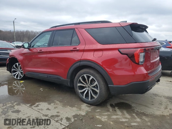 2025 Ford Explorer ST-Line with VIN 1FMUK8KH5SGA70631, listed as a Copart auction lot 46461765 with 2,129 mi miles and Salvage Title. Bid and sale history available at carsss.com. Image 2.
