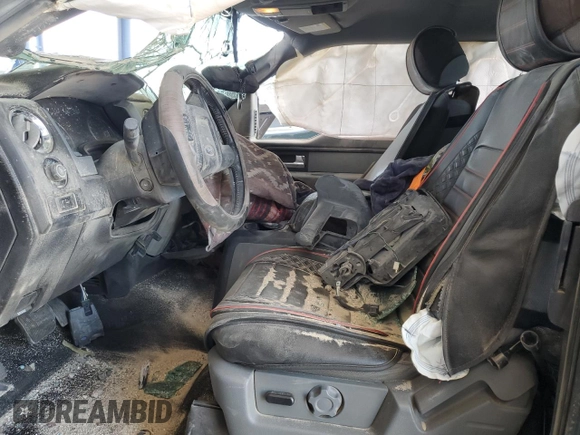 2014 Ford F-150 XL with VIN 1FTFX1EF1EKE23402, listed as a Copart auction lot 59042895 with 108,844 mi miles and Salvage title. Bid and sale history available at DreamBid. Image 7.