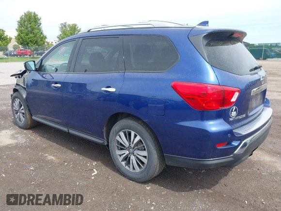 2019 Nissan Pathfinder SV z VIN 5N1DR2MM7KC617117, wystawiony jako IAAI lot #42342685 z przebiegiem 98 013 mil mil oraz . Historia ofert i sprzedaży dostępna na DreamBid. Obrazek 3.