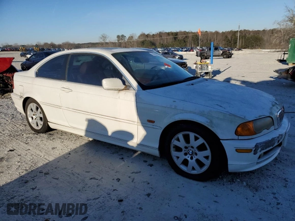 2000 BMW 3 Series 323Ci with VIN WBABM3342YJN88421, listed as a Copart auction lot 87962185 with Not Provided miles and Salvage Title. Bid and sale history available at DreamBid. Image 4.