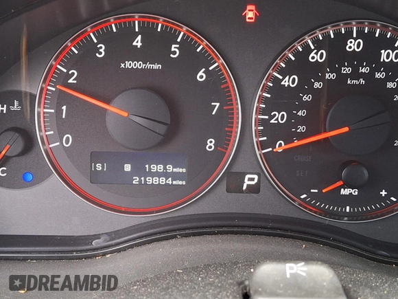 2007 Subaru Legacy GT Limited with VIN 4S3BL676X74209276, listed as a Copart auction lot 61042805 with 219,884 mi miles and Salvage title. Bid and sale history available at DreamBid. Image 9.