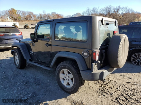 2018 Jeep Wrangler JK Sport S with VIN 1C4AJWAG1JL931770, listed as a Copart auction lot 79166524 with 66,438 mi miles and Salvage Title. Bid and sale history available at carsss.com. Image 2.