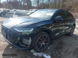 2022 Audi Q8 Premium Plus with VIN WA1EVBF1XND033147, listed as a IAAI auction lot 41197522 with 50,512 mi miles. Bid and sale history available at carsss.com. Image 17.