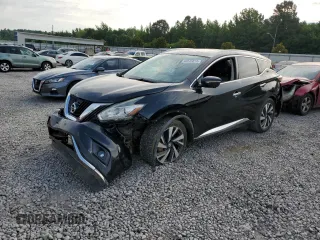 2015 Nissan Murano S with VIN 5N1AZ2MH9FN251810, listed as a Copart auction lot 60535815 with 104,156 mi miles and Salvage title. Bid and sale history available at DreamBid. Image 1.