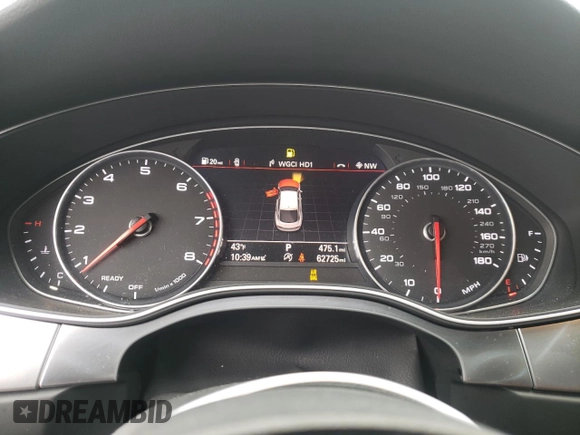2016 Audi A7 3.0 Premium Plus with VIN WAUWGAFC3GN085424, listed as a Copart auction lot 50728183 with 62,725 mi miles. Bid and sale history available at carsss.com. Image 9.