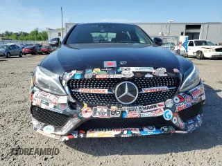 2018 Mercedes-Benz C 43 AMG with VIN 55SWF6EB9JU267340, listed as a Copart auction lot 55448435 with 80,303 mi miles and Clean Title. Bid and sale history available at carsss.com. Image 5.