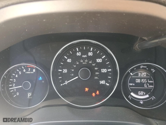 2019 Honda HR-V LX with VIN 3CZRU6H38KM709234, listed as a Copart auction lot 48013165 with 81,551 mi miles and Salvage Title. Bid and sale history available at carsss.com. Image 9.
