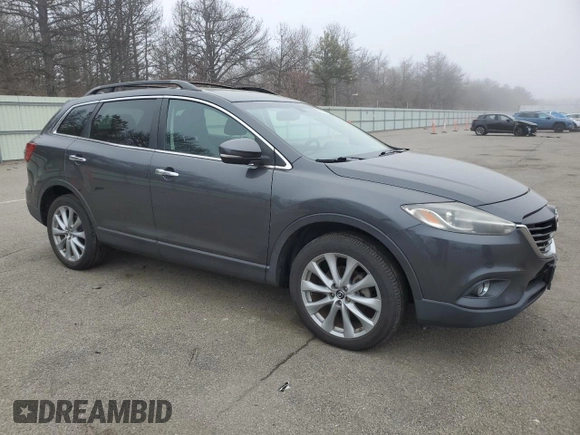 2014 Mazda CX-9 Grand Touring with VIN JM3TB3DV3E0434202, listed as a Copart auction lot 50893785 with 93,757 mi miles and Salvage Title. Bid and sale history available at DreamBid. Image 4.