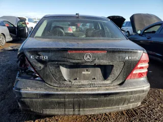 2006 Mercedes-Benz C 280 Luxury with VIN WDBRF92H76F786736, listed as a Copart auction lot 89199295 with 99,496 mi miles and Salvage Title. Bid and sale history available at DreamBid. Image 6.