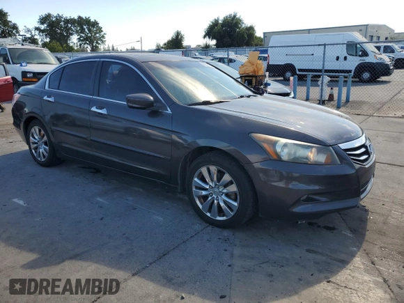2011 Honda Accord EX-L with VIN 1HGCP3F82BA004220, listed as a Copart auction lot 65253265 with 170,685 mi miles and Salvage title. Bid and sale history available at DreamBid. Image 4.