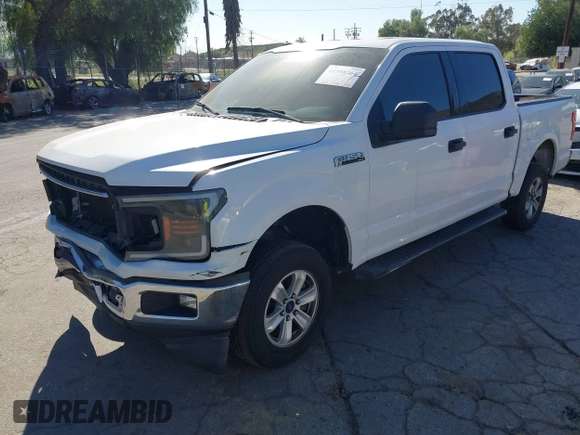 2018 Ford F-150 XL with VIN 1FTEW1CP0JKC28072, listed as a IAAI auction lot 41558764 with 153,402 mi miles. Bid and sale history available at carsss.com. Image 17.