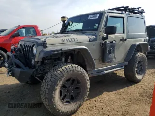 2018 Jeep Wrangler Willys Wheeler W z VIN 1C4AJWAG1JL832396, wystawiony jako Copart lot #54163995 z przebiegiem 55 984 mil mil oraz Szkoda całkowita • Salvage title. Historia ofert i sprzedaży dostępna na DreamBid. Obrazek 1.