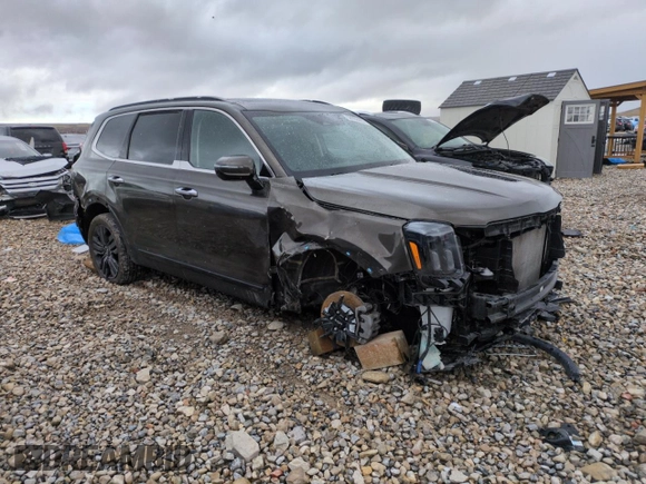 2023 Kia Telluride SX X-Line with VIN 5XYP5DGC8PG333753, listed as a Copart auction lot 50998465 with 13,522 mi miles and Salvage title. Bid and sale history available at DreamBid. Image 4.