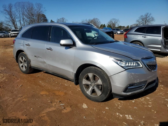 2015 Acura MDX with VIN 5FRYD3H2XFB007206, listed as a Copart auction lot 88594225 with 137,537 mi miles and Salvage Title. Bid and sale history available at carsss.com. Image 4.