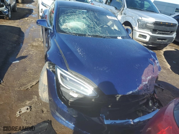 2020 Tesla Model S Long Range with VIN 5YJSA1E25LF382456, listed as a Copart auction lot 47990125 with 47,414 mi miles and Salvage Title. Bid and sale history available at carsss.com. Image 5.