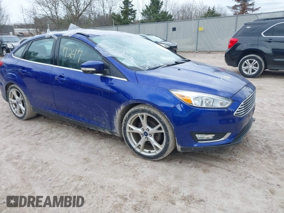 2015 Ford Focus Titanium with VIN 1FADP3J27FL298882, listed as a IAAI auction lot 42117247 with 124,185 mi miles and . Bid and sale history available at carsss.com. Image 1.