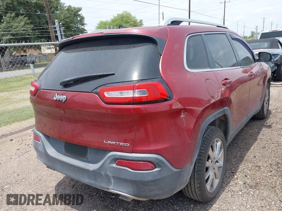 2014 Jeep Cherokee Limited with VIN 1C4PJLDS0EW134195, listed as a IAAI auction lot 42162971 with 182,272 mi miles and . Bid and sale history available at DreamBid. Image 4.