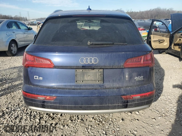 2018 Audi Q5 Premium with VIN WA1ANAFY9J2014052, listed as a Copart auction lot 46989835 with 126,505 mi miles and Salvage Title. Bid and sale history available at DreamBid. Image 6.