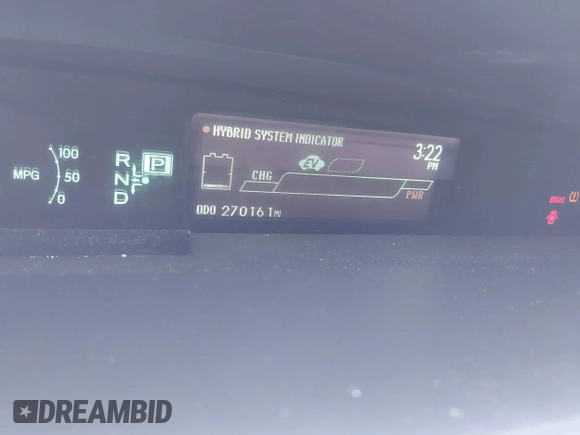 2013 Toyota Prius One with VIN JTDKN3DU0D0351571, listed as a IAAI auction lot 42033388 with 270,161 mi miles and . Bid and sale history available at DreamBid. Image 7.