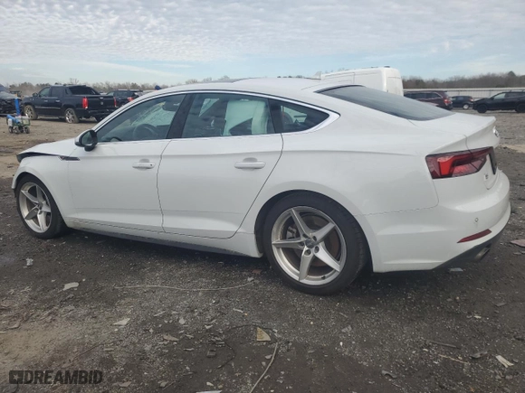 2019 Audi A5 Sportback Premium Plus with VIN WAUENCF57KA046852, listed as a Copart auction lot 43639125 with NaN miles and Salvage Title. Bid and sale history available at carsss.com. Image 2.