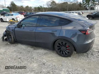 2023 Tesla Model Y Performance with VIN 7SAYGDEF4PF920859, listed as a Copart auction lot 89136705 with 8,148 mi miles and Salvage Title. Bid and sale history available at DreamBid. Image 2.