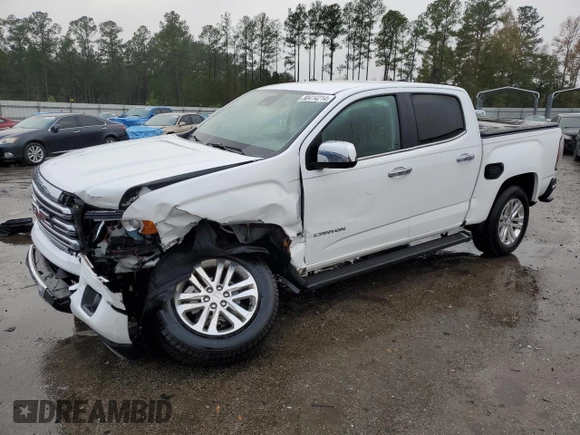 2018 GMC Canyon 2WD SLT with VIN 1GTG5DEN2J1110829, listed as a Copart auction lot 80414214 with 74,702 mi miles and Salvage Title. Bid and sale history available at carsss.com. Image 1.
