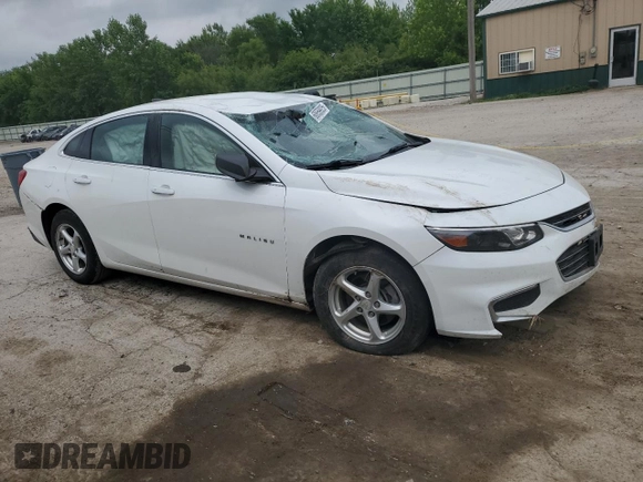 2016 Chevrolet Malibu LS with VIN 1G1ZB5ST0GF254555, listed as a Copart auction lot 60659925 with Not provided miles and Salvage title. Bid and sale history available at DreamBid. Image 4.