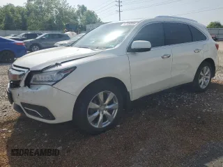 2016 Acura MDX Advance z VIN 5FRYD4H9XGB051324, wystawiony jako Copart lot #57106505 z przebiegiem 111 202 mil mil oraz Szkoda całkowita • Salvage title. Historia ofert i sprzedaży dostępna na DreamBid. Obrazek 1.